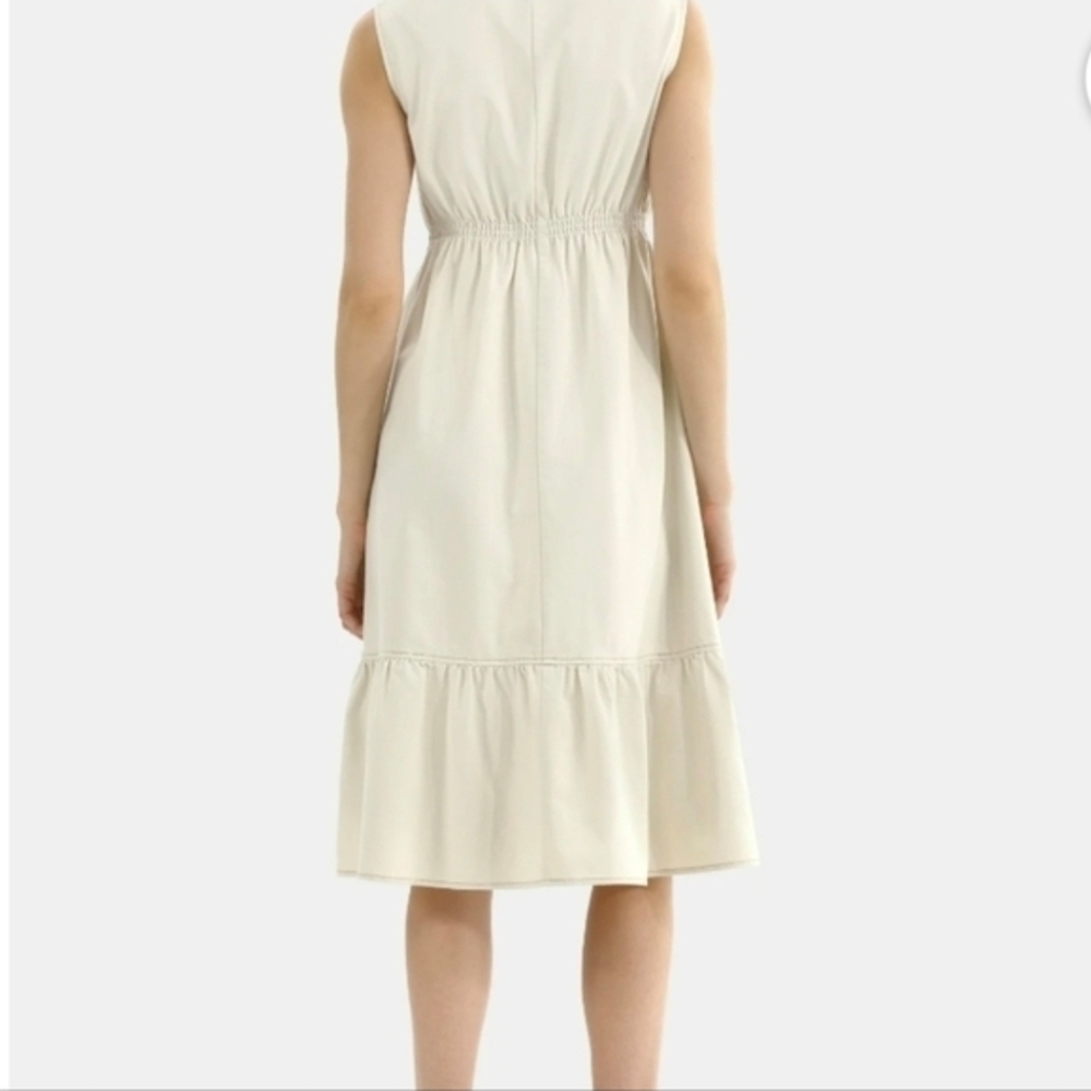 Time and Tru Cream Sleeveless Midi Dress - Picture 2 of 5